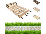 Passerella In Legno Da Giardino Be4Nature 50 X 200 Cm Beige - Sentiero Arrotolabile In Legno Di Larice, Antiscivolo, Flessibile, Ideale Per Il Giardino E La Terrazza