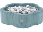 Misioo Piscina Di Palline Fiore/Nuvola Per Neonati E Bambini - 95X30Cm - Tessuto Di Alta Qualità - Piscina Di Palline Per Bambini Da 1 Anno - 200 Palline