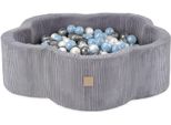 Misioo Piscina Di Palline Fiore/Nuvola Per Neonati E Bambini - 95X30Cm - Tessuto Di Alta Qualità - Piscina Di Palline Per Bambini Da 1 Anno - 200 Palline