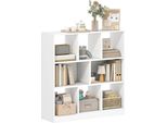 Homcom-Scaffale-Chipboard-97,5L X 30L X 100Hcm-Bianco