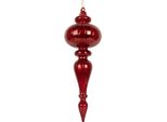 Guaina Natalizia Clayre & Eef Ø 9X28 Cm In Vetro Rosso