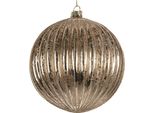 Clayre & Eef Guaina Di Natale Ø 15X15 Cm Vetro Trasparente