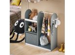Sobuy Armadio Per Bambini Con 3 Ganci Armadio Per Bambini Camera Dei Bambini Armadi Per Bambini Con Scatole Appendiabiti Scaffale KMB40-HG
