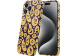 Smartphonica Custodia Per Iphone 15 Pro Con Impronta Smiley E Emoji - Softcase Tpu Flessibile - Custodia Backcover Con Design Smiley E Emoji