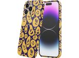 Smartphonica Custodia Per Iphone 14 Pro Max Con Impronta Smiley E Emoji - Custodia Morbida Flessibile In Tpu - Custodia Backcover Con Design Smiley E Emoji