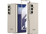 Custodia Per Samsung Galaxy Z Fold 7 Custodia Pc Solida Opaca E Sottile Con Pellicola Protettiva Per Il Display Grigio Titanio