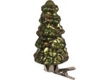 Ornamento Natalizio Clayre & Eef Albero Di Natale Ø 4X9 Cm Vetro Verde