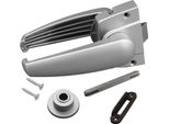 Serratura Porta Completa Maniglia Porta Bagno Caravan Camper Roulotte Barca Argento