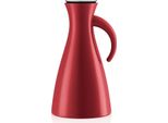 Eva Solo Isolierkanne, Kaffeekanne, Thermokanne, Teekanne, Glas/Kunstoff/Edelstahl, Rot, 1 L, 502913
