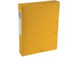 Scatola D'archivio Exabox Dorso 60 Mm Con Etichetta Manila Cartone Scotten Nature Future, Din A4 Giallo