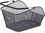 Basil 11229 Cestino Posteriore Icon M Multi-System 47X33X21Cm, A Maglie Strette, Estraibile, Nero