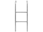 Vidaxl Scala Per Trampolino A 2 Gradini In Acciaio Argento 72 Cm (Adatta Per 65 Cm Di Altezza)