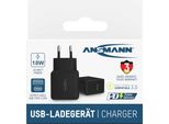 Ansmann HC218PD - Alimentatore - 18 Watt - 3000 Ma - Pd, Qc 3.0 - 2 Porte Di Uscita (Usb, USB-C) - Nero (1001-01
