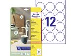 Avery Zweckform L3416-10 120 Avery Zweckform Etiketten L3416-10 Weiß 60,0 X 60,0 Mm