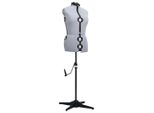 Vidaxl Manichino Da Sarto Regolabile Femmina Grigio M Taglia 40-46