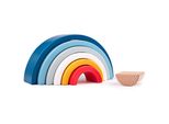 Bigjigs Baby Legno Pieghevole Arcobaleno Blu