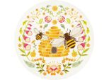 Set Di Immagini Da Ricamo Bothy Threads "Folk Bees"", Prestampato, EKP1, Diam. 20Cm"