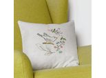 Pacchetto Cuscino Anchor Freestyle Embroidery Back "Blackbird Linen"", Prestampato, Lino, 40X40Cm"