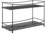 Metaltex Oregano Kruidenrek 2 Etages Mat Zwart/Metaal