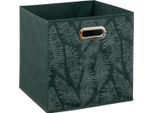 5Five Simply Smart | Cestino Portaoggetti - Naturalis - 31X31 Cm - Motivo A Foglie Verdi - Decorativo E Ripiegabile