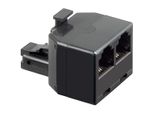 Goobay T-Adapter 2X RJ11 Buchse Auf RJ11 Stecker Schwarz