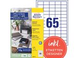 Avery Etichette Universali Zweckform, 38 X 21,2 Mm, Bianco