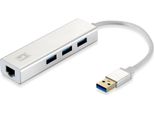 Level One USB-0503 Levelone Adapter USB3.0-> RJ45 10/100/1000,3Xusb3.0 0.15M Si