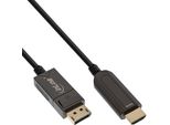Inline® 17180D Cavo Convertitore Inline® Displayport A Hdmi Aoc, 4K/60Hz, Nero, 25 M