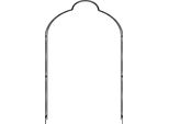 Vidaxl Arco Di Rose Nero 150 X 34 X 240 Cm In Ferro