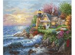 Luca-S Set Per Punto Croce "Collezione Oro Guardiani Del Mare"", Schema Contato, 42X34Cm"