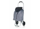 Borsa Shopping Su Ruote 87 X 35 X 28 Cm, A Righe Nere