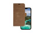 DBRAMANTE1928, Custodia Per Iphone 14 Plus Folio 2 In 1 Modello Lynge In Pelle Con Portacarte, Marrone Chiaro