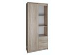 Scansia Per Ufficio Con Scaffali Kalev - Rovere Sonoma