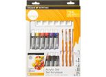 Daler-Rowney Simply Acryl Kunstset, (Confezione Da 25 Pezzi)