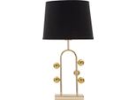 Stolní Lampa Mauro Ferretti Bublina E27 Ø 32,5X61 Cm čErná Zlatá