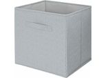 Compactor Boston Contenitore Pieghevole Per Scaffali E Librerie, 31 × 31 × 31 Cm, Grigio