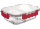 Contenitore Per Alimenti In Vetro Con Coperchio E Guarnizione, Diviso, 550 Ml