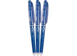 Pilot Frixion Punta 05 / 0,25 Mm, Blu - Confezione Da 3 Pz