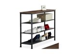 Tectake® Schuhregal, Industrial Style, Ablage Und 3 Gitterablagen, 100 X 30,5 X 72,5 Cm