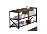 Tectake® Schuhregal, Industrial Style, Ablage Und 2 Gitterablagen, 101 X 30,5 X 45,5 Cm