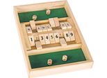 Goki 56897 Gioco Di Dadi Doppio Shut The Box, 34 X 23,5 X 4 Cm, Legno, 4 Dadi, Natura