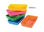 Eduplay 120758 Vaschette Portamateriale Xl, 25 X 15 X 4,5 Cm, Multicolore, 5 Pezzi (Confezione Da 5)