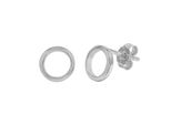 Paar Ohrstecker Vivance "925 Silber Rhodiniert Rund", Silber (Silbergrau), Ohrringe, Damen, One-Size, Silber 925 (Sterlingsilber)