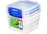 Sistema® Klip It Plus™ Food Box 2 Clip 1,15 L, Confezione Da 3 Pz