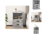 Vidaxl Comodino Grigio Cemento 43X36X60 Cm - Comodini