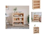 Vidaxl Libreria 80X35X97 Cm In Legno Di Pino Massiccio - Librerie E Scaffali