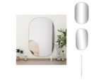 Vidaxl Specchio Da Parete Argento 60X40 Cm - Specchio