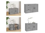 Vidaxl Credenza Grau Sonoma 100X33X59,5 Cm Holzwerkstoff - Credenza - Credenze - Schrank - Lagerschrank