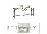 The Living Store Consolle In Rovere Sonoma 180X29X75 Cm Materiale A Base Di Legno