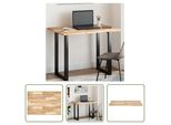 The Living Store Piano Tavolo Rettangolare 100X70X2 Cm In Legno Massiccio Di Acacia